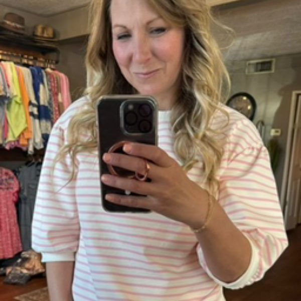 Pretty in pink balloon sleeves