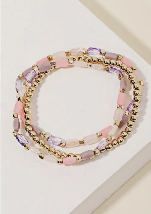 Glass Beaded Pastel Bracelets