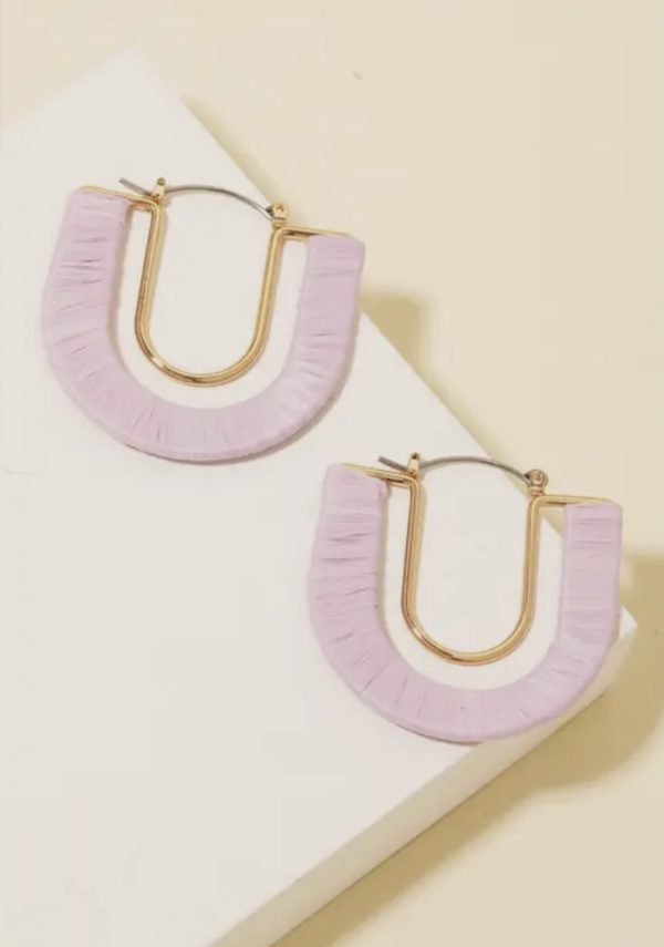 Lavender Fringe Earrings
