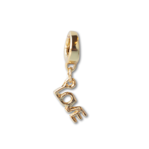 Love Charm, Gold, Charm Bar | Charm Necklace or Bracelet