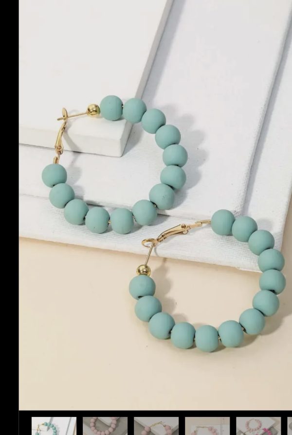 Woven Teal Earrings