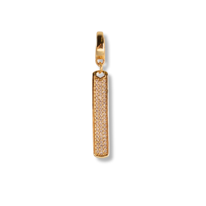 Bar Charm, CZ | Charm Bar | Charm Necklace | Charm Bracelet