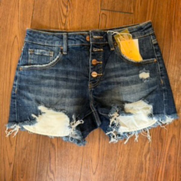 Risen Dark Denim Shorts