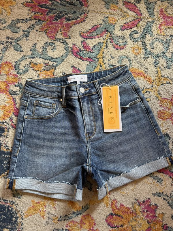 Risen Cuffed Denim Shorts