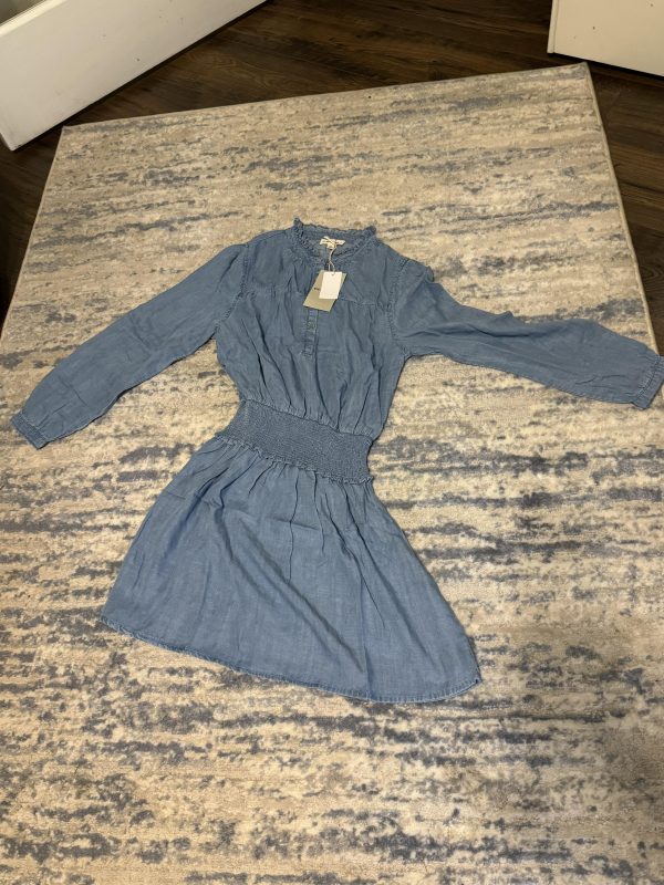 Washed Denim Long Sleeve Dress