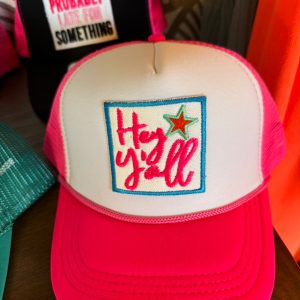 Pink Hey Yall Hat