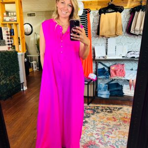 Pink Silk Romper