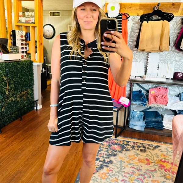 Black and White Romper