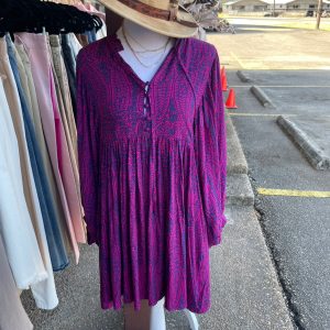 Navy and Pink Dress