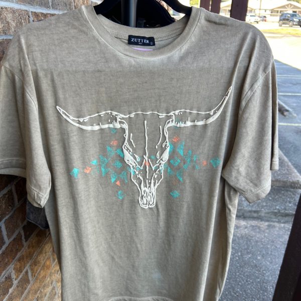 Aztec Longhorn Tee