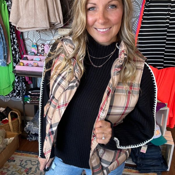 Plaid vest