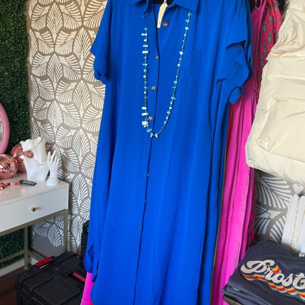Blue 3/4 Dress