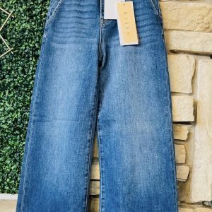 Risen trouser cuff jeans