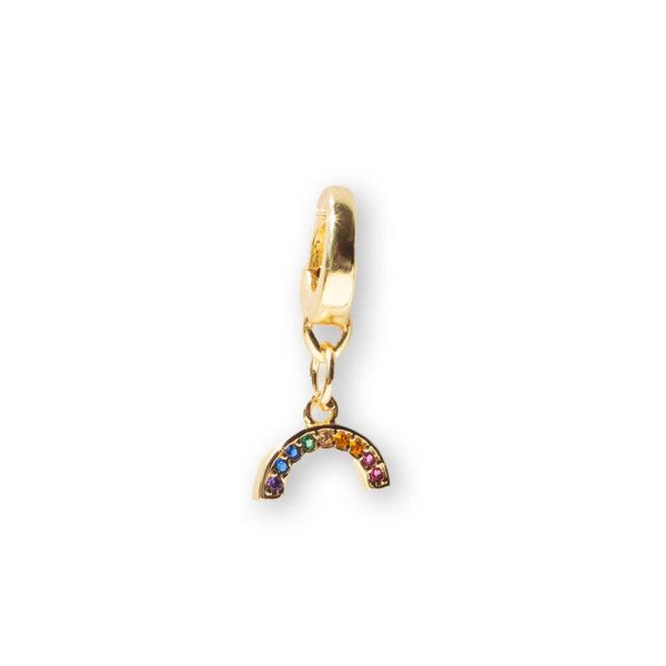 Rainbow Charm, CZ | Charm Bar | Charm Necklace or Bracelet