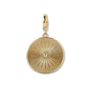 Sundial Charm, Gold, Charm Bar | Charm Necklace or Bracelet