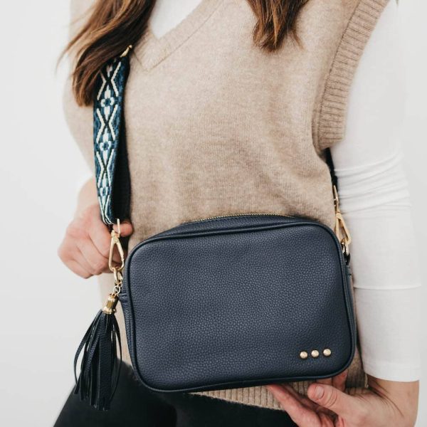 Willow Camera Crossbody Bag: Navy