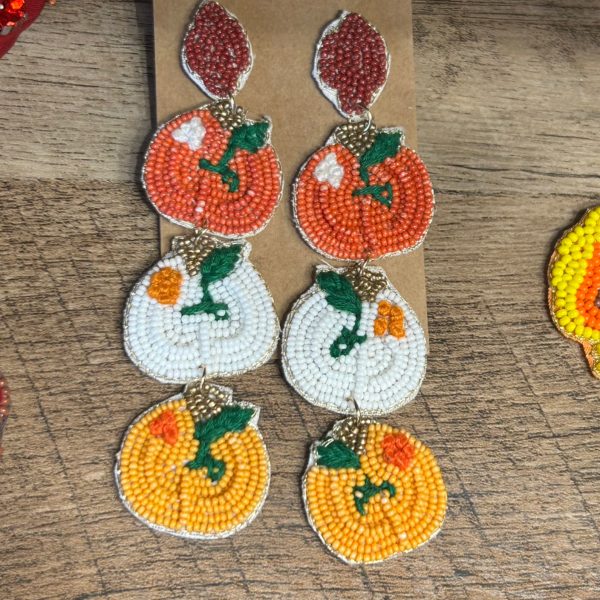 Pumpkin Dangle Earrings
