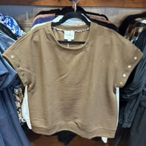 Brown Cap Sleeve