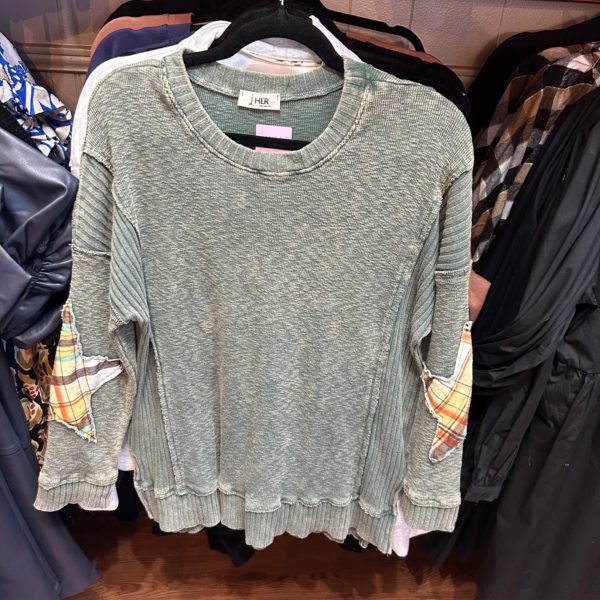 Star Patch Elbow Sweater