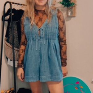 Denim Romper