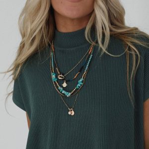 Bohemian Bliss Necklace - Turquoise: Turquoise, OS