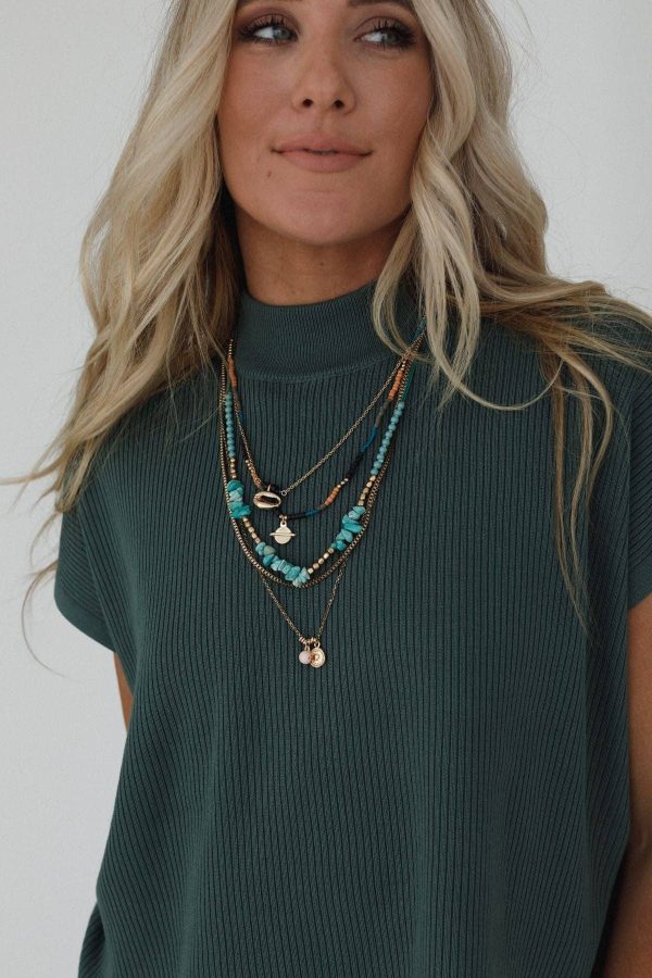 Bohemian Bliss Necklace - Turquoise: Turquoise, OS