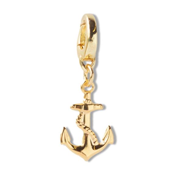 😎Summer Pick😎Anchor Charm, Gold