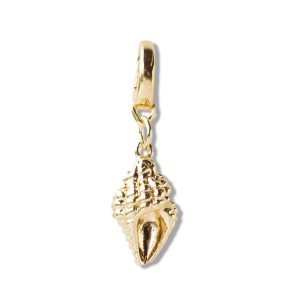 😎Summer Pick😎Conch Shell Charm, Gold