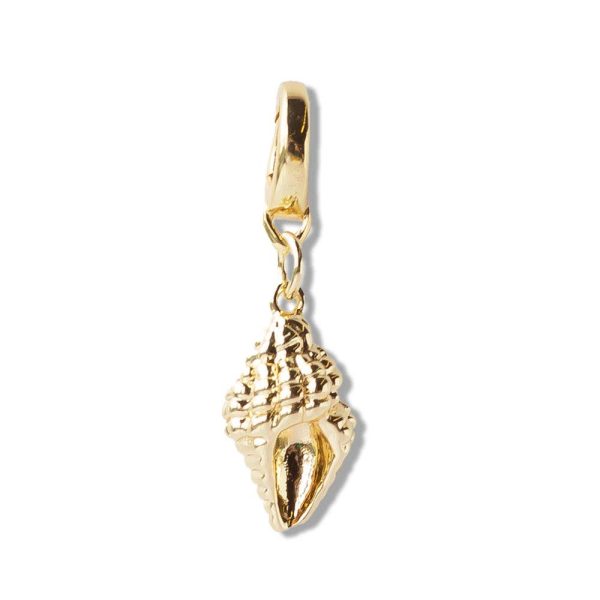 😎Summer Pick😎Conch Shell Charm, Gold