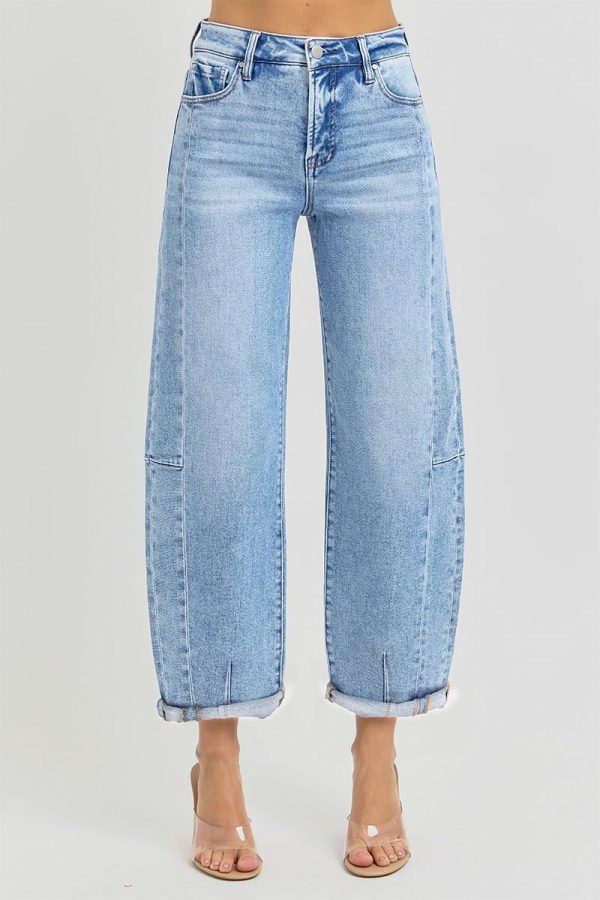 Risen Light Wash Barrel Jeans