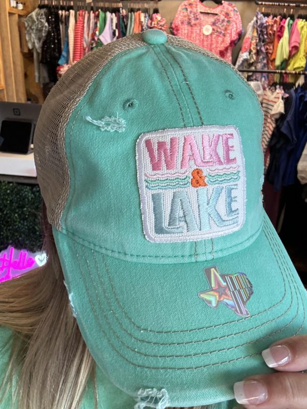Wake and Lake Ball Cap
