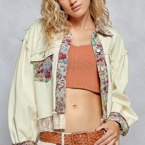 Cream Embroidered Jacket