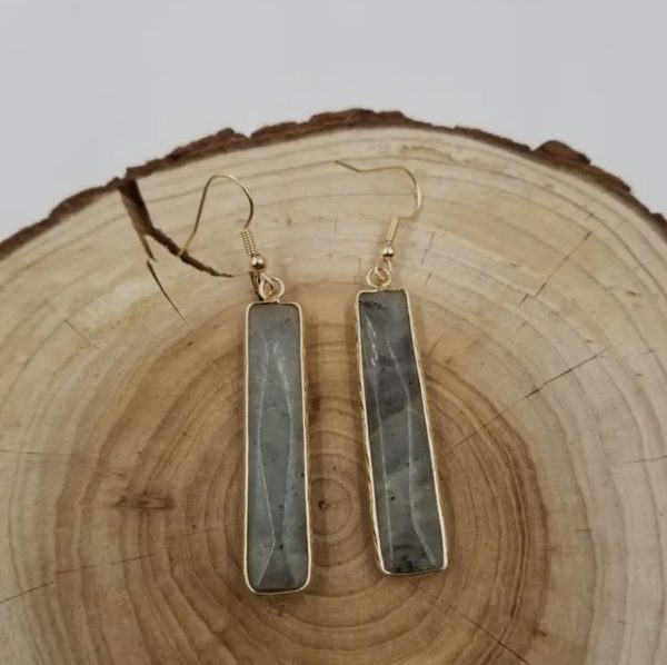 Sticks and Stones Grey Earrings