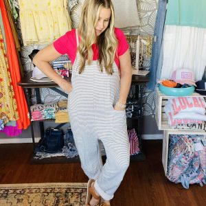 Ivory and Black Jumpsuit