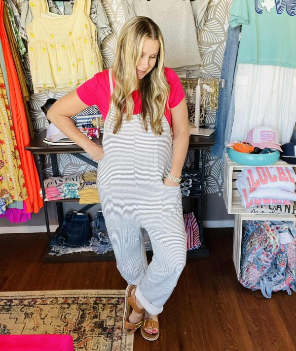 Ivory and Black Jumpsuit