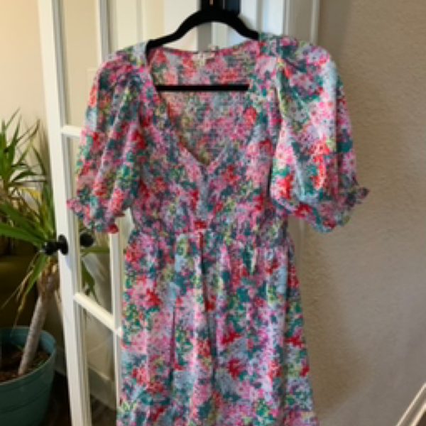 Pink Floral Dress