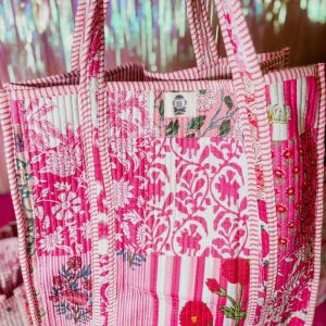 Pink City | Regular Quilted Tote Bag