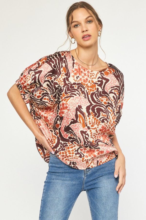 Pink/Rust Top