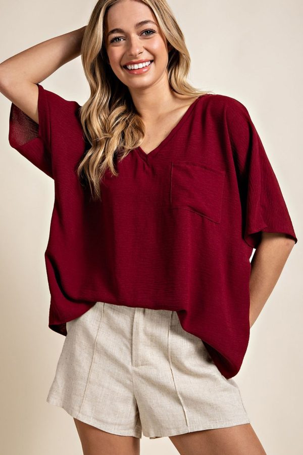 Solid Tee - Merlot