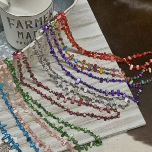Lariat Glass Beaded Necklace