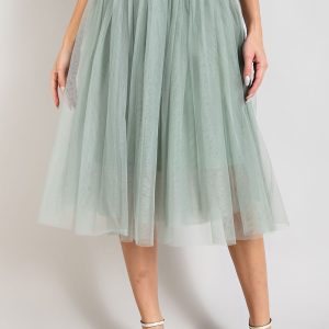 Sage Mesh Skirt