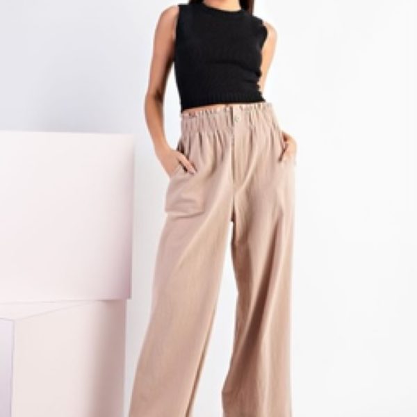 Ruffle Waist Pants
