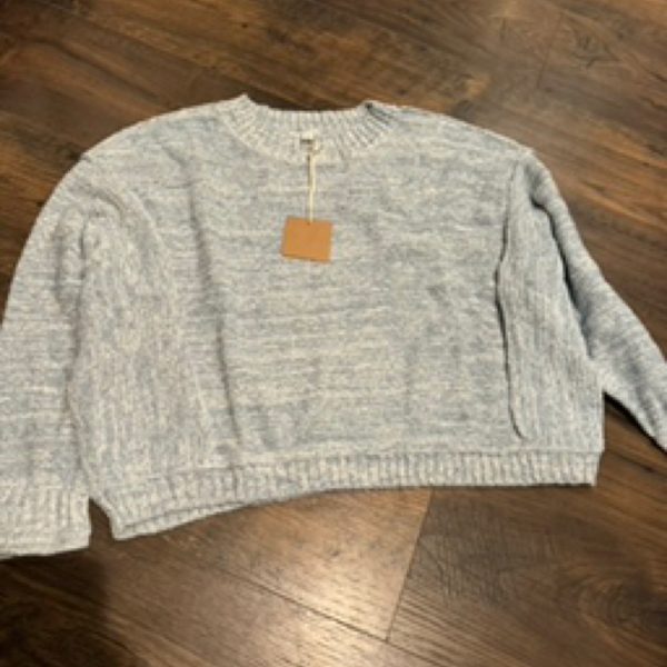 Blue Chambray Sweater