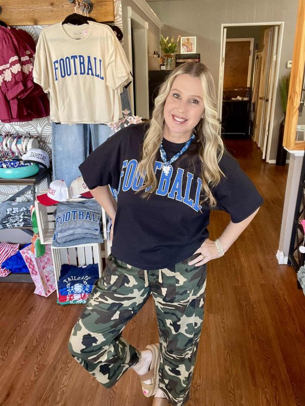 Football Puff Crop: Black - Image 3