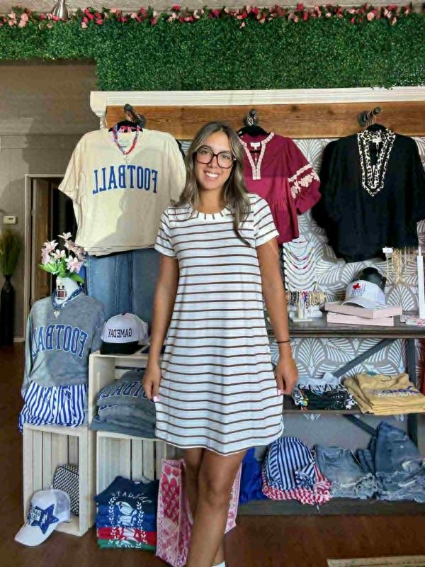 Striped Casual Dress