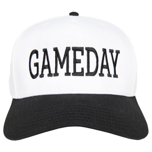 Game Day Two-Toned Vintage Hat: Black and White