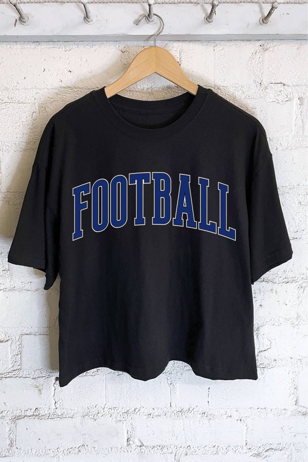 Football Puff Crop: Black