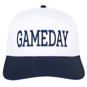 Game Day Two-Toned Vintage Hat: Navy and White