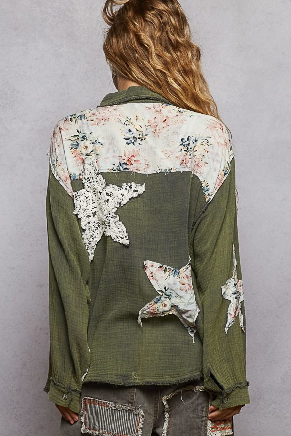 Stars and Flowers Button Down - Image 3